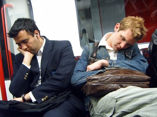 sleeping on the underground